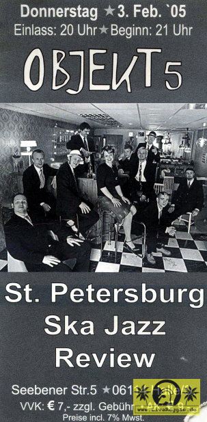 St Petersburg Ska-Jazz Review (RUS) Objekt 5, Halle a.S. 03. Februar 2005 (13).jpg